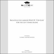 Bagatelle in A Minor WoO 59 Fur Elise piano sheet music cover